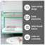 Lit superposé en métal simple au-dessus de simple L 41,34 po x P 78,15 po x H 59,84 po Milton
