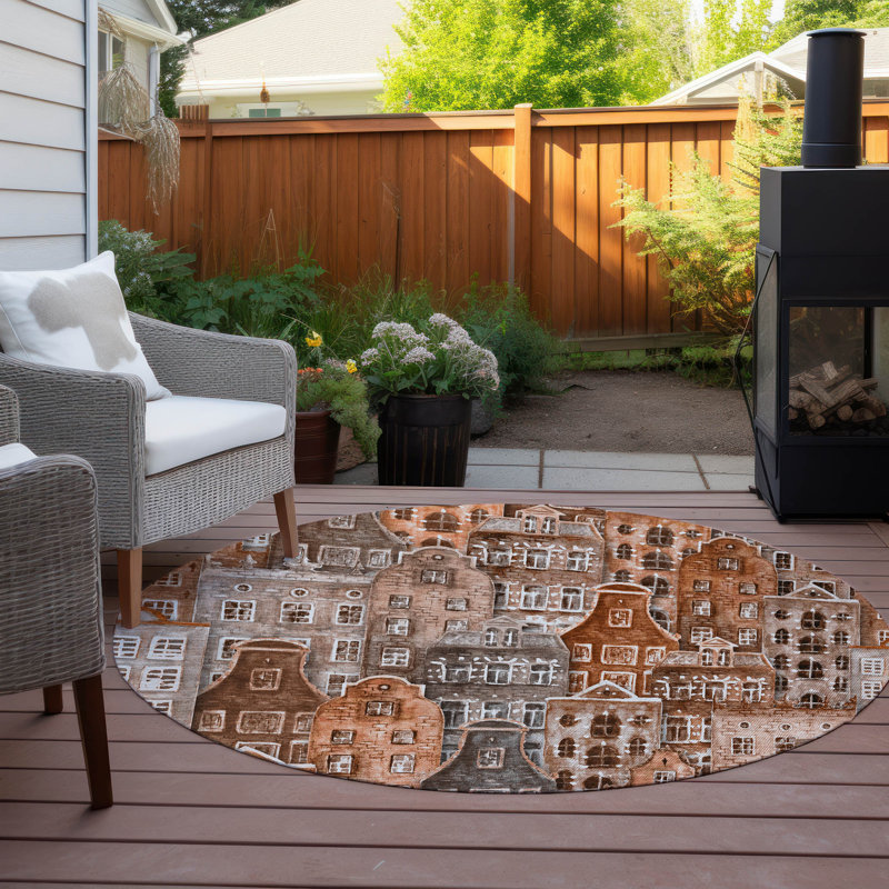 Tapis intérieur / extérieur Altair, Rond 8 pi