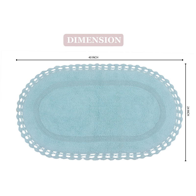 Tapis de bain doux, Aigue-marine, l 24 po x L 40 po
