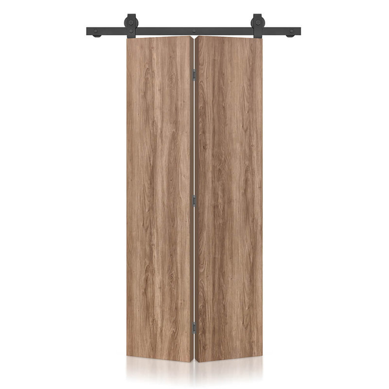Ensemble de quincaillerie pour porte de grange coulissante à structure creuse en noyer, 22 po x 94 po
