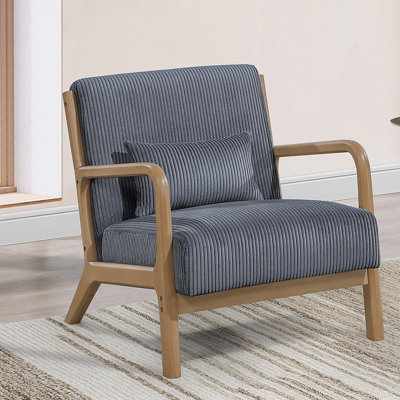Chaise d'appoint en velours côtelé 1pc