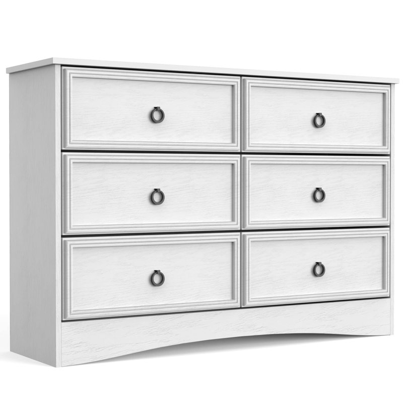 Commode à 6 tiroirs Si 47 tiroirs Si, Blanc