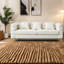 Canapé modulaire à assise profonde en tissu compressible, canapé modulaire