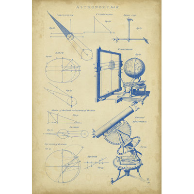 Vintage Astronomy II by George Chambers - Wrapped Canvas Art Prints