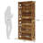 Classic Wooden Bookshelf,Elegant Display Shelves,Sturdy Freestanding Bookcase
