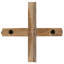 Christmas Tree with Stand Brown Solid teak wood-1542169398