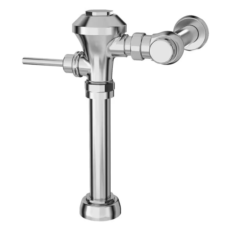 Robinet de chasse de toilette manuel 6157111.002 Ultima American, diaphragme de type 1,1 Gpf (chrome poli)