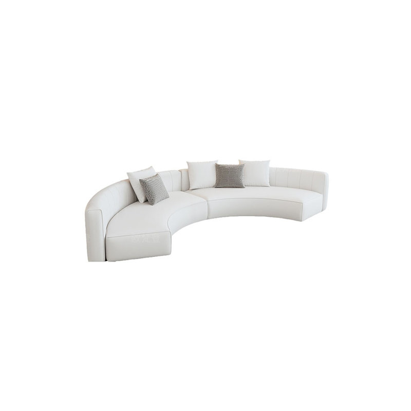 Canapé semi-circulaire, H 27,56 po x l 141,73 po x P 64,96 po, 6