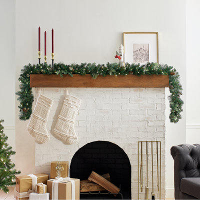 9ft. Carolina Pine Garland with LED Lights