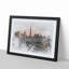 Burj Khalifa Dubai Skyline in Abstract - Picture Frame Graphic Art Print-55681217-55681216