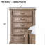 Mobilier de chambre à coucher style transitionnel 1 pièce