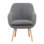 Fauteuil à oreilles Charlie avec pieds en bois massif Sherpa