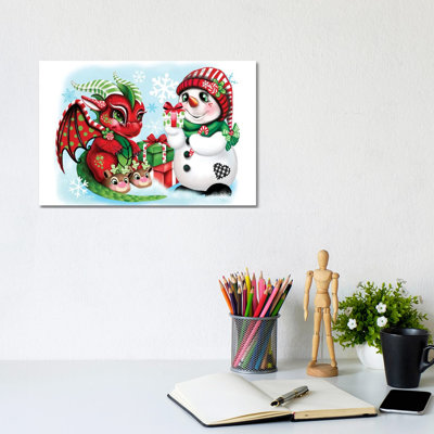 A Gift For My Dragon - Reproduction d'art murale - Toile tendue