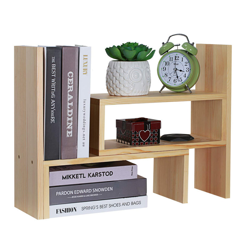 Segal Solid + Manufactured Wood Desk Organizer, Natural Wood