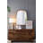 D16x24.4" Hammered Iron Table Lamp With Mango Wood(Lamp Shade Assembly Required)