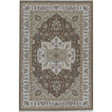 Hand-Knotted High-Quality Brown and Beige Area Rug