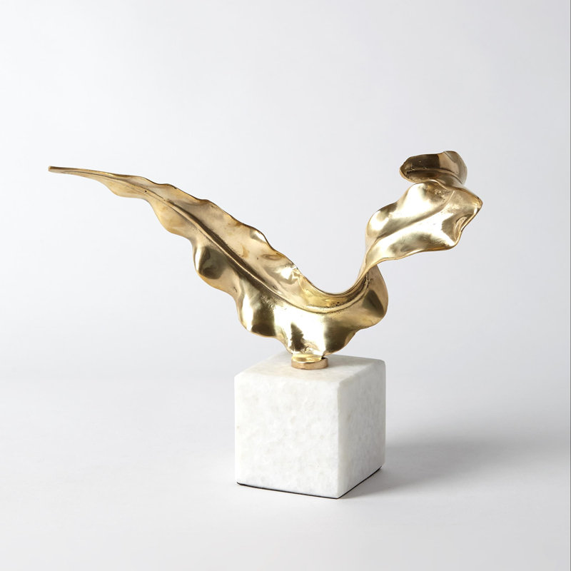 Sculpture feuille, Jaune