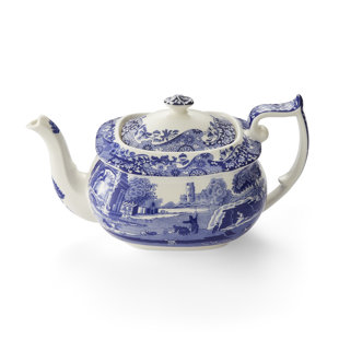 Spode Blue Italian Teapot 2.5 Pt