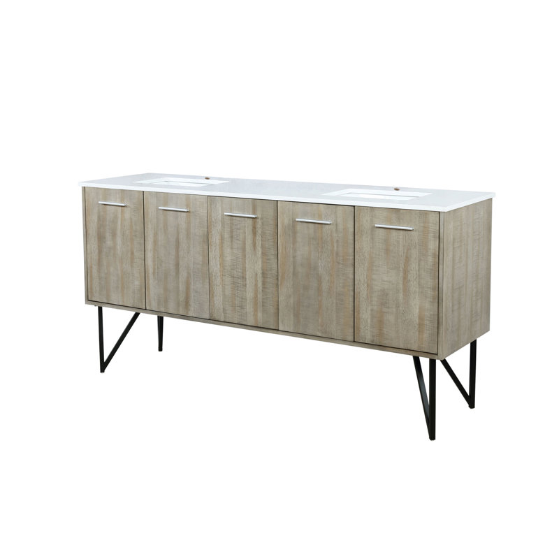 Double Bath Vanity with Quartz Top