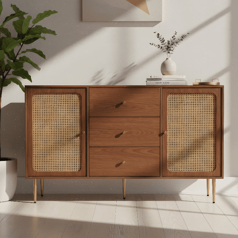 Iron 2 Doors 3 Drawers Sideboard