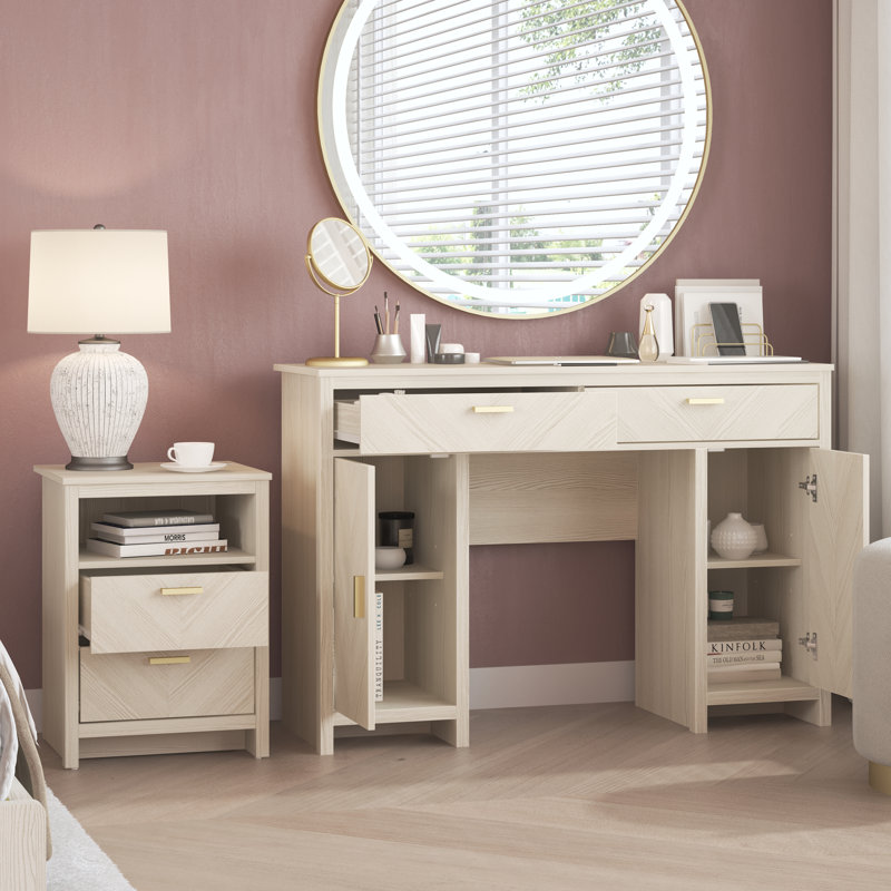 Bonny Luxe Bedroom Duo, New White