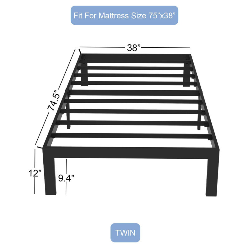 Twin 12'' Platform Bed