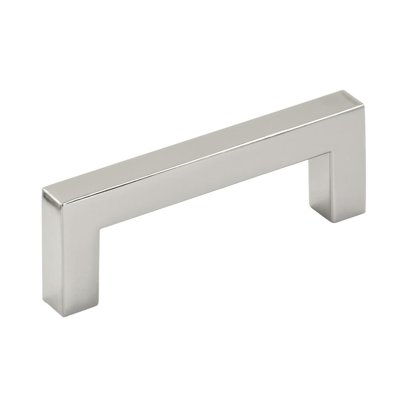 Poignée d'armoire en nickel poli de centre à centre de 3 pouces (76 mm) Monument - paquet de 25, 3", Nickel poli