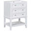 Meuble-lavabo 24 po avec lavabo, armoire de rangement avec tiroir et tablette ouverte, cadre en bois massif