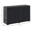 Abdul-Qaadir High Gloss Sideboard Push-Open Design with 2 Drawer-55706052