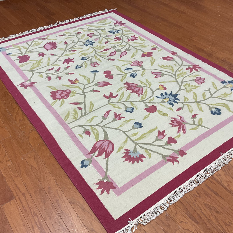 Tapis rose / vert / bleu / rouge Kilim