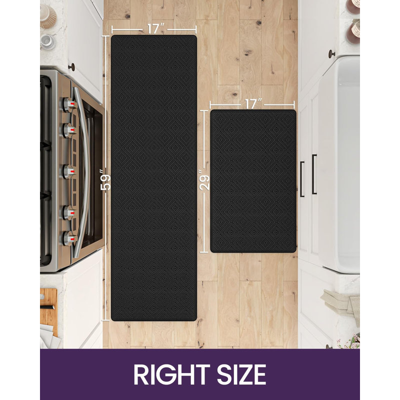 Tapis de cuisine, Noir