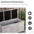 Outsunny 75 Gallon Wooden Deck Box, Outdoor Storage Container With Aerating Gap & Weather-Fighting Finish