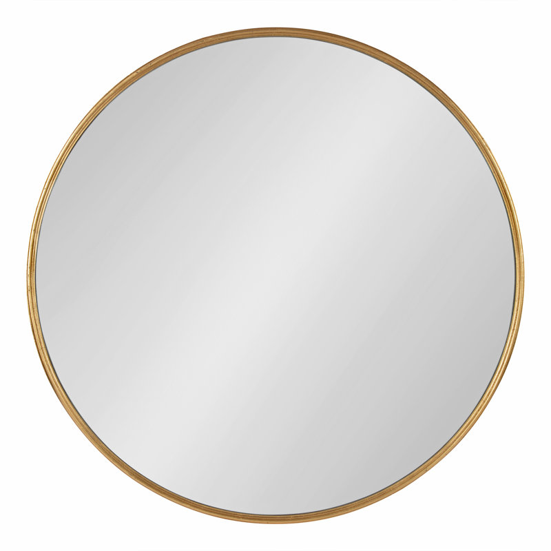 Minuet Engineered Wood Flat Mirror, 36" x 36", Gold