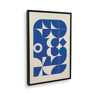 Modern Blue Forms Canvas Print