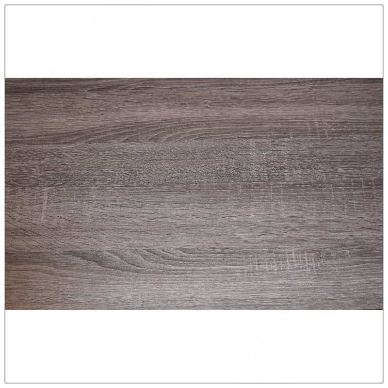 Très grand lit contemporain en bois gris