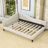 Linen Upholstered L-Shaped Daybed with Semi-Enclosed Design-1002139319-1002139316