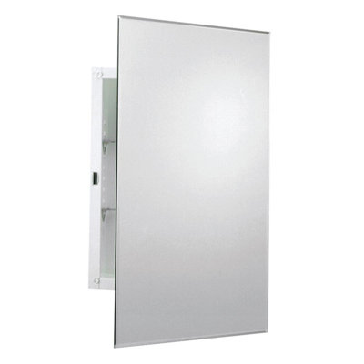 Erica 18.8'' W 31.39'' H Recessed Framed Medicine Cabinet Mirror 2 Adjustable