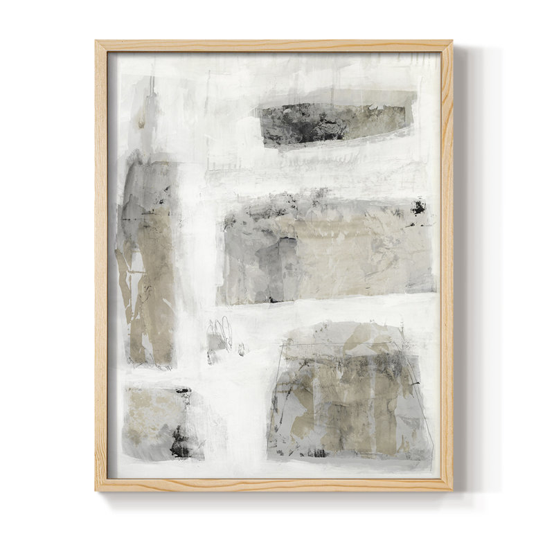 A Simple Love II V30 Framed Print - Solid Wood, Naturel, H 11 po x l 9 po