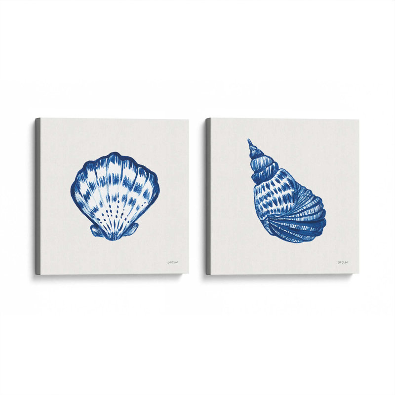 «Seas the Day», ensemble de 2 impressions, 12 po x 12 po, Toile tendue, Toile tendue