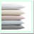 SateenLux 800 Thread Count Ivory Pillowcase Set - Soft & Smooth Luxury Cotton Bedding for Standard Pillows - Home Decor Essential
