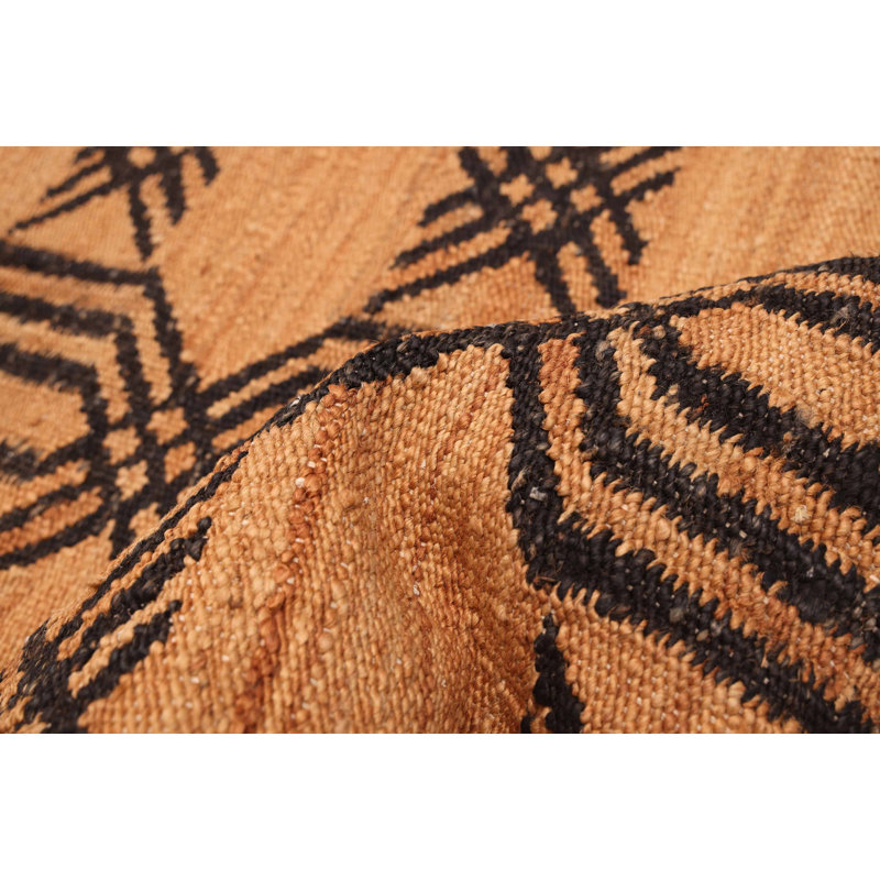 Palas Denizli Brown Kilim 4'3" x 5'11"