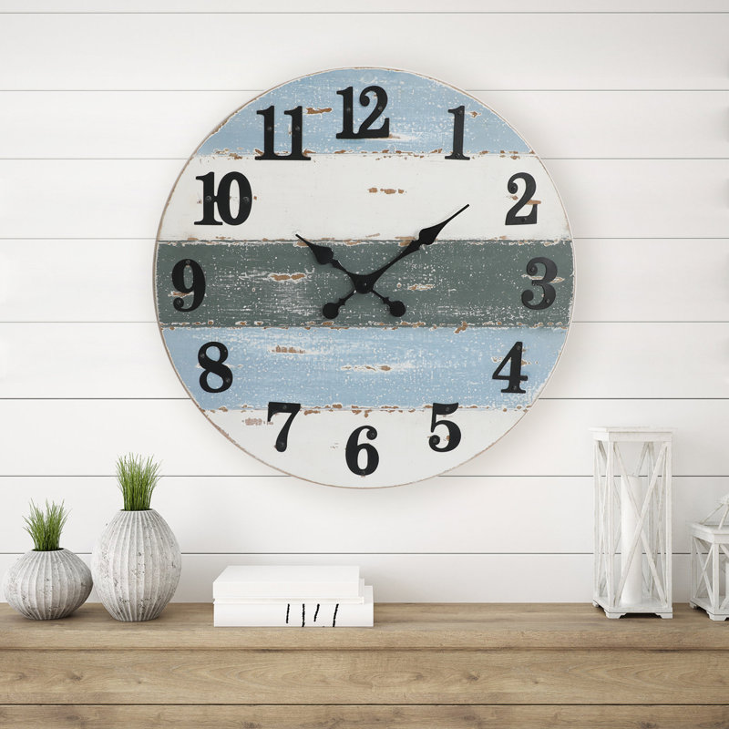 Aloisa 24'' Wood Wall Clock