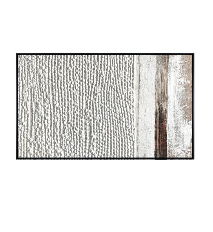 Velora Single Picture Frame Painting on Wood, Black, 190 cm H x 150 cm W