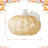8.5"D Fall Amber Dots Glass Large Pumpkin