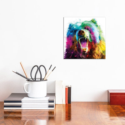 Bear Pop 1 Piece Wrapped Canvas Wall Art