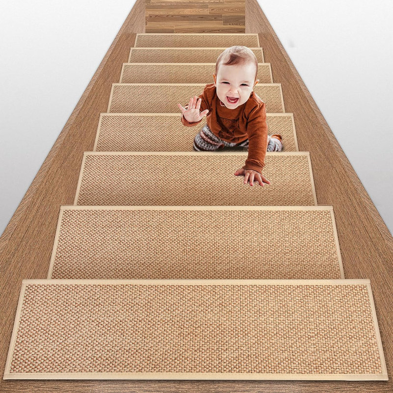 Tapis d'escalier jaune Gretna