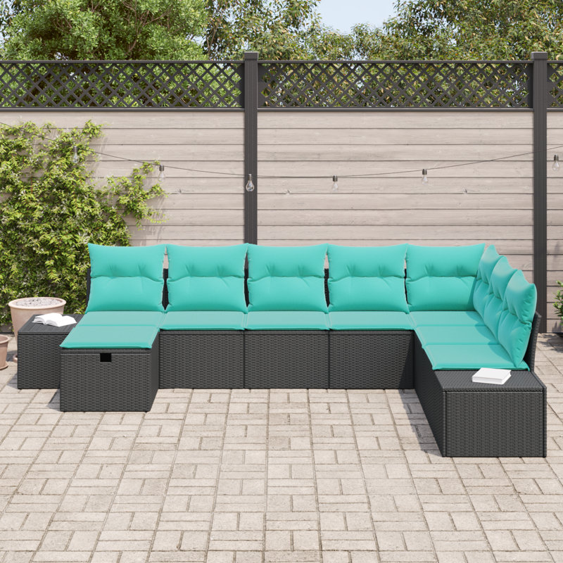 Ensemble de canapé de jardin avec coussin vidaXL 8 pièces vidaXL
