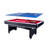 RACK Scorpius 7-Foot Multi Game with Table Tennis Billiard/Pool Table Tennis (Red)