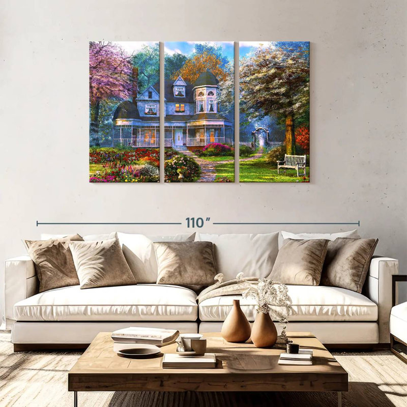 Lilie Victorian Home, H 48 po x l 74 po