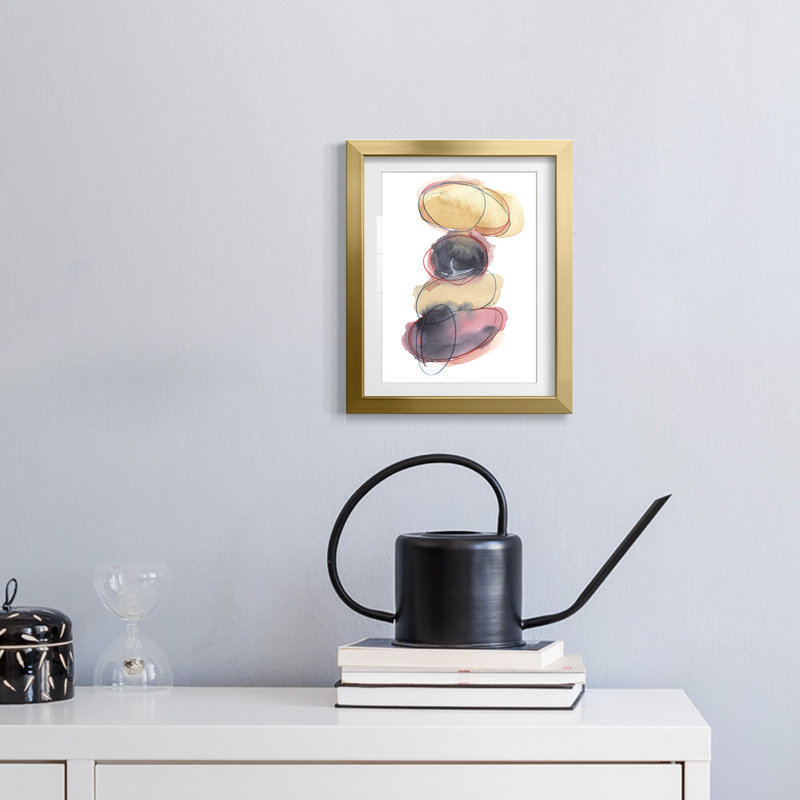 «Balancing Act II», reproduction encadrée, H 28,5 po x l 20,5 po, Doré